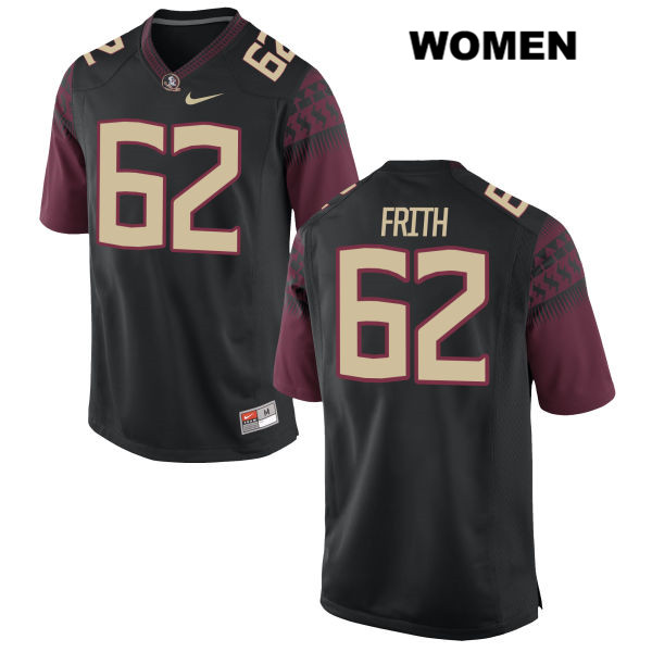 Women's NCAA Nike Florida State Seminoles #62 Ethan Frith College Black Stitched Authentic Football Jersey FTS4369GP